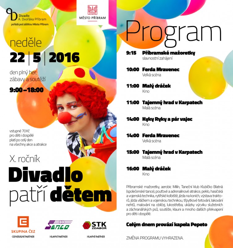 Divadlo patří dětem - program